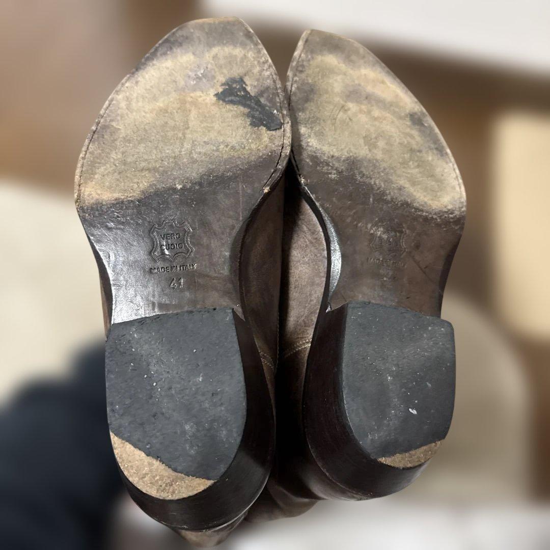 D&G ブラウン ウエスタンブーツ