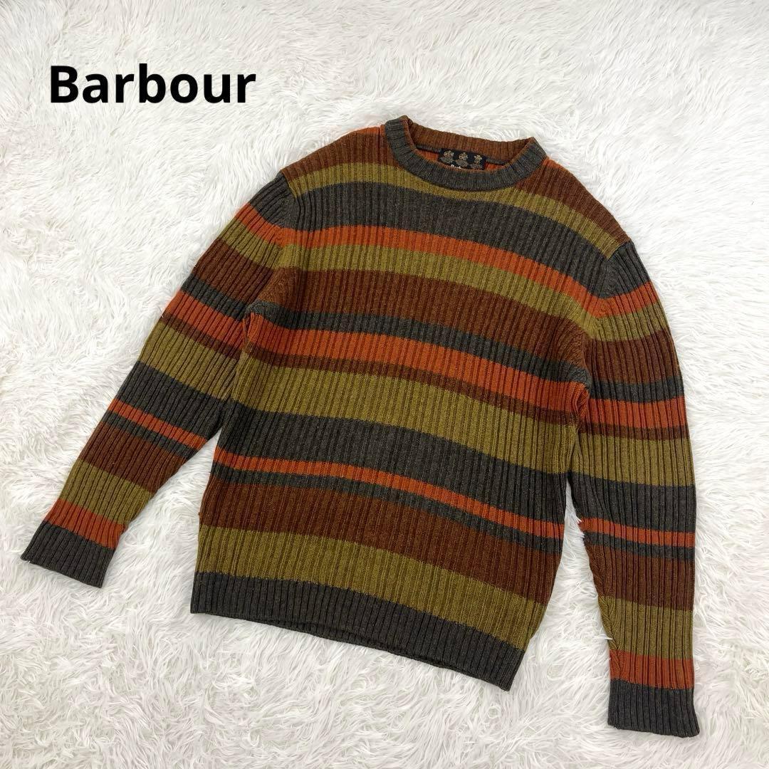 【美品】バブアー・長袖ウール・ニット・セーター・2000年製・3ワラント・M