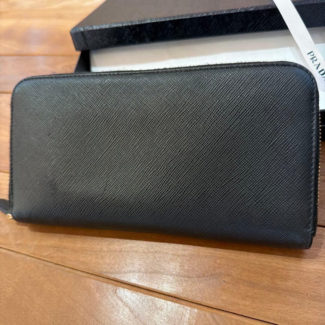HRB　プラダ　長財布　NERO ブラック　サフィアーノ