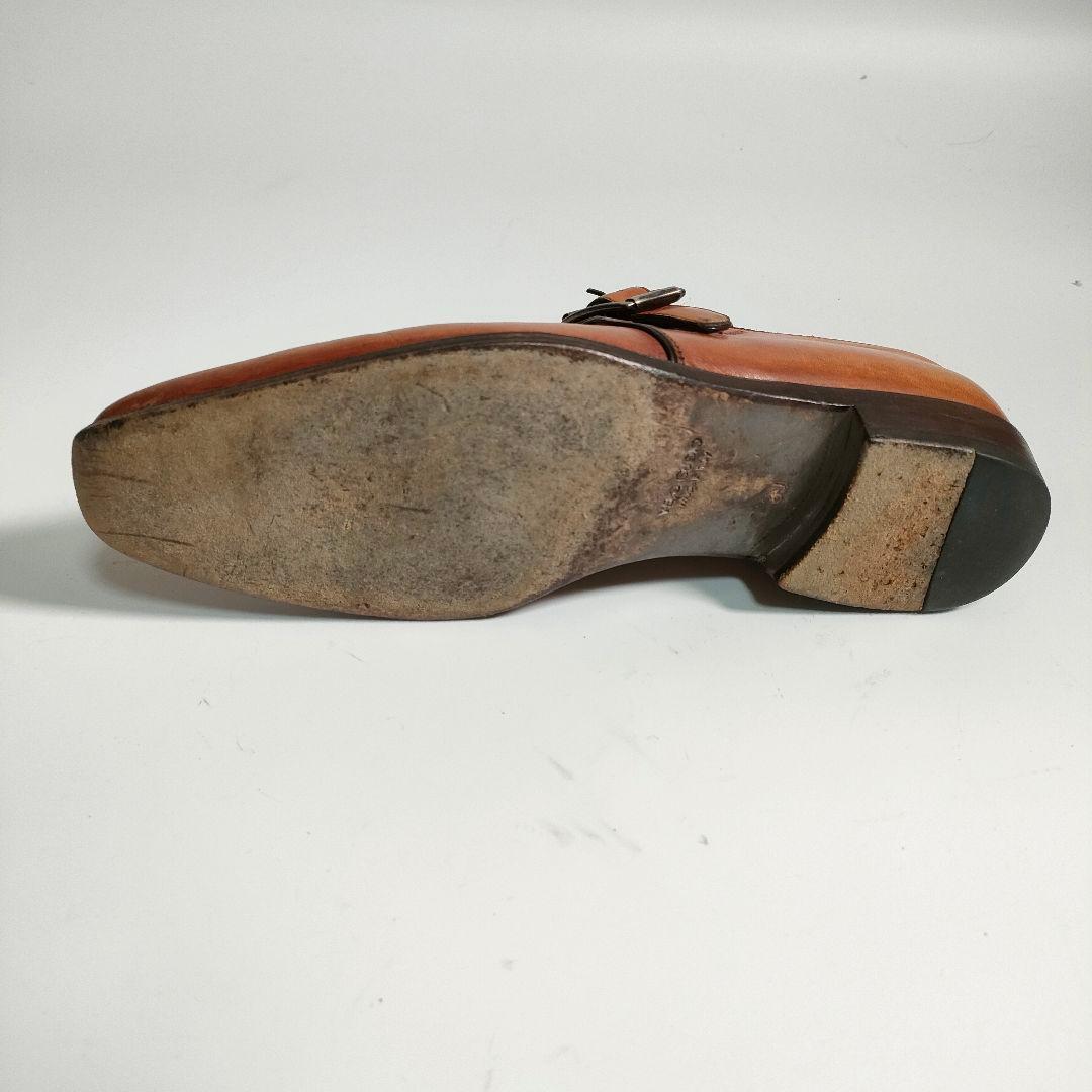 Dafino モンクストラップ 39 茶 イタリア製 ダフィーノ