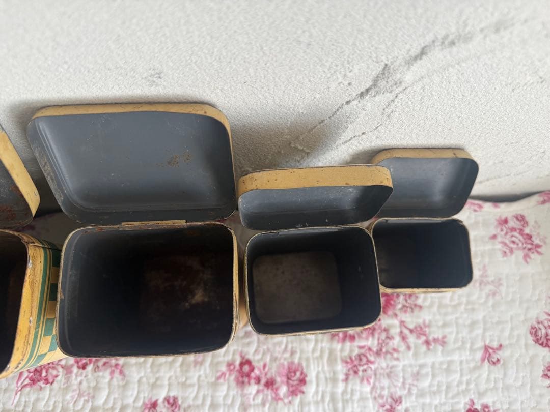 フランスアンティーク　キャニスター 5個セット