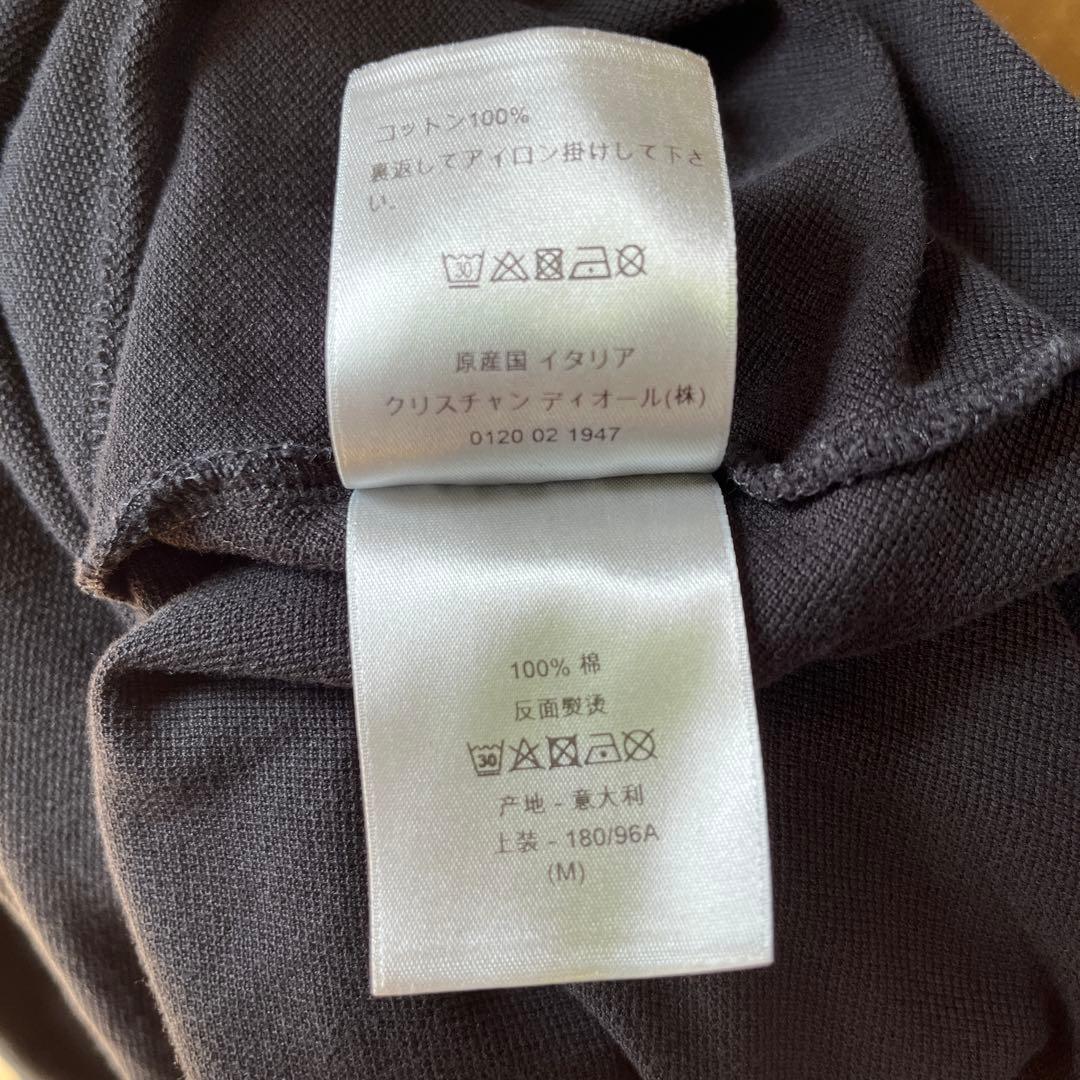 DIOR homme ディオールオム bee 蜂 刺繍 ポロシャツ 黒M