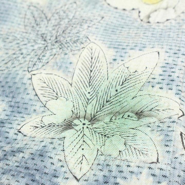 手絞り染の【辻が花】　入学園式・ご結婚式にも　【本場白大島紬】の訪問着です