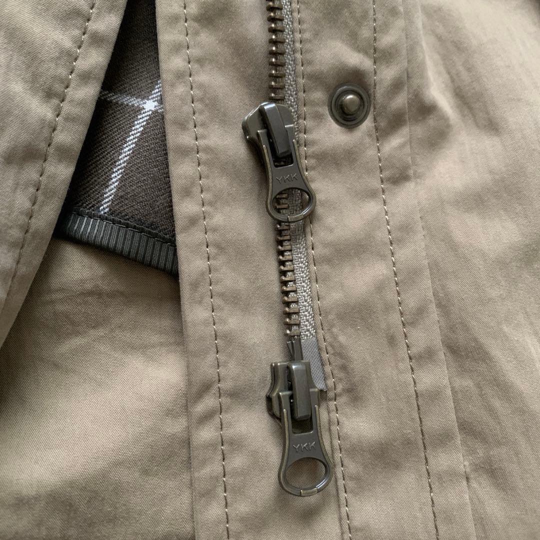 23区 モッズコート ベージュ サイズ44 ラクーンファー　ダブルジップ