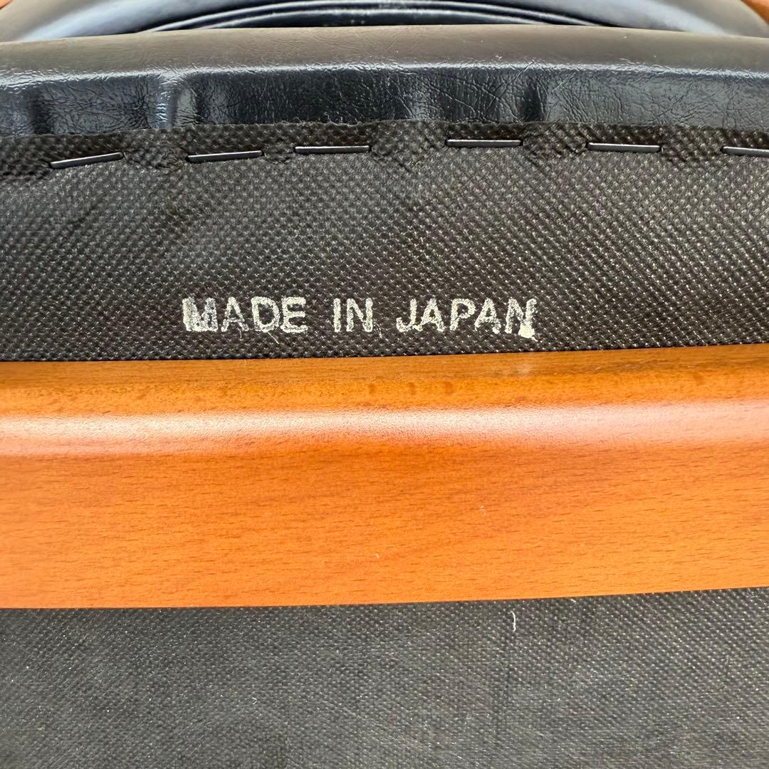 ① カリモク60 プラス　アームレス　ダイニングチェア ブラック ヴィンテージ