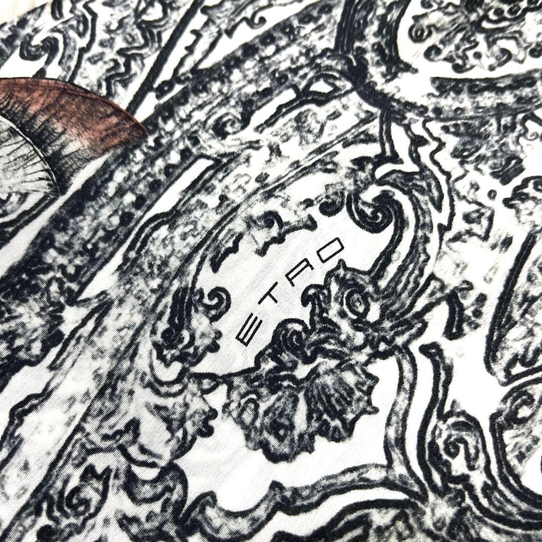 【希少】ETRO エトロ　ベスト ジレ 50 コウモリ　シルク　ダークネイビー