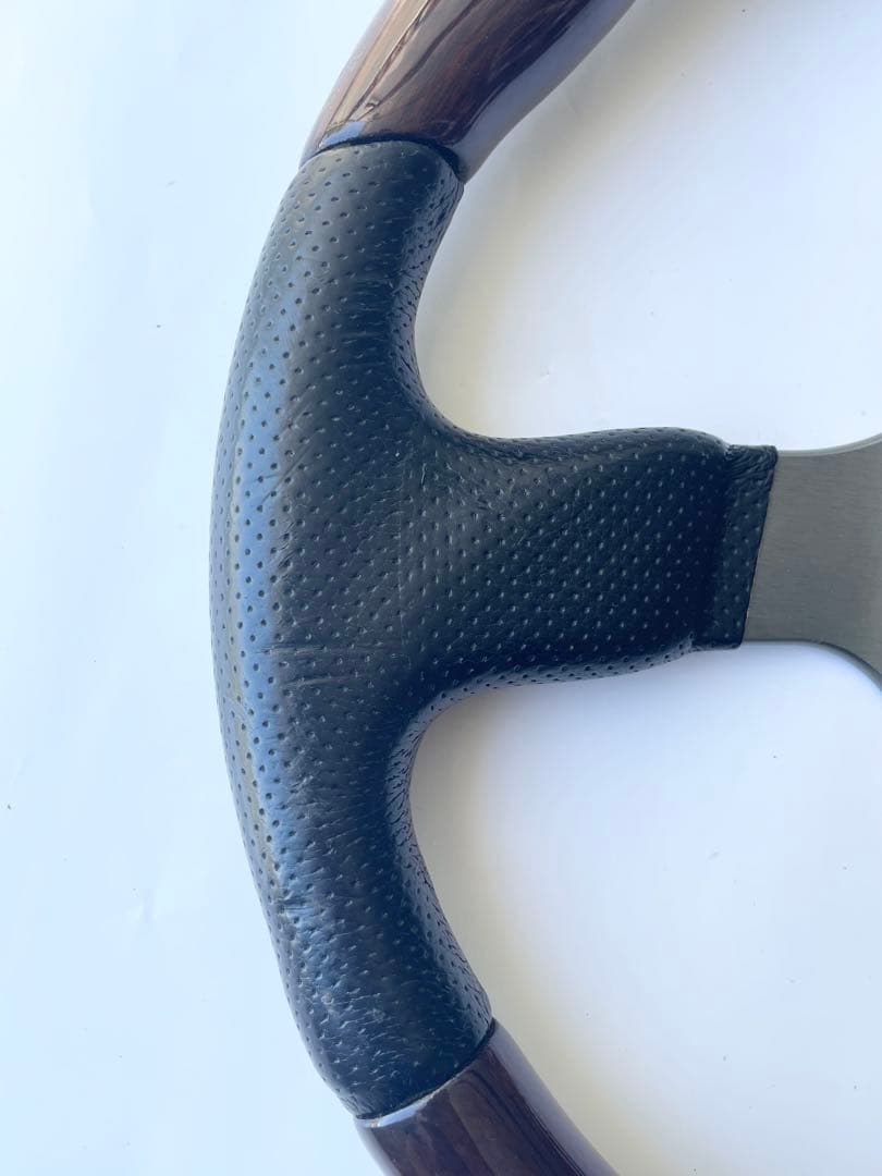 【廃盤モデル】希少　MOMO ステアリング　ファイター　ウッドレザーコンビ　モモ