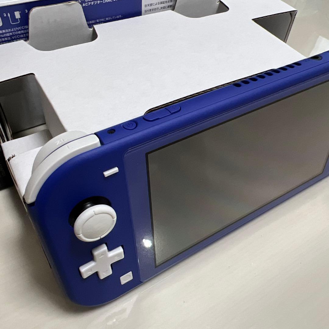 Nintendo Switch Lite ブルー　充電器、SDカード付き