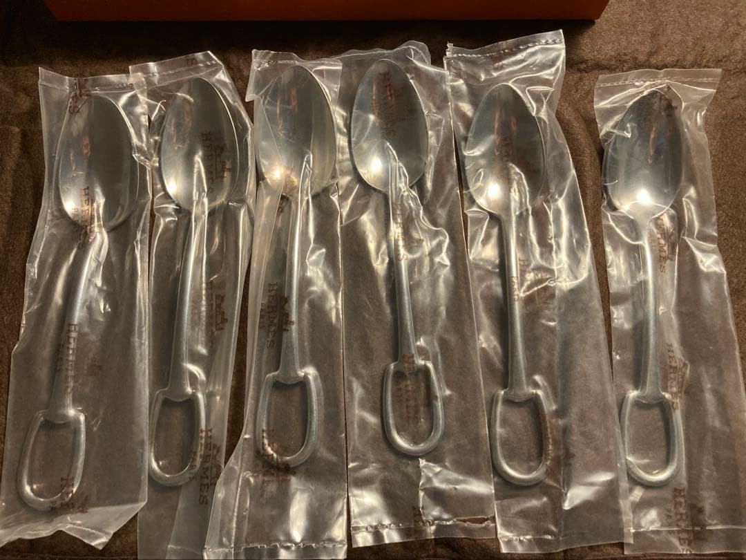 【未使用】HERMES アトラージュ ディナースプーン 6点エルメス カトラリー