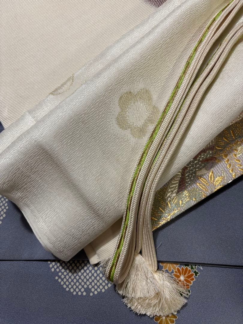 美しい日本の着物【京林】京屋林蔵 友禅と手刺繍　逸品訪問着　4点セット