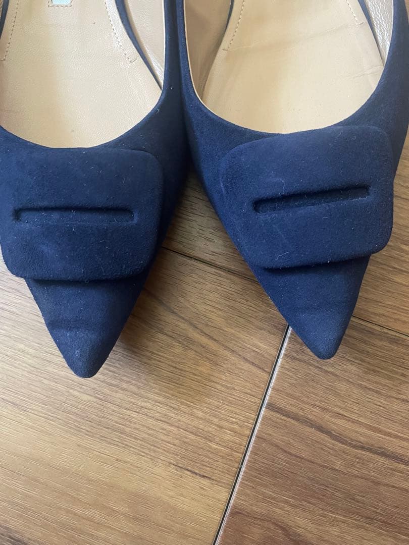 PELLICO FIBBIA ネイビー フラットシューズ