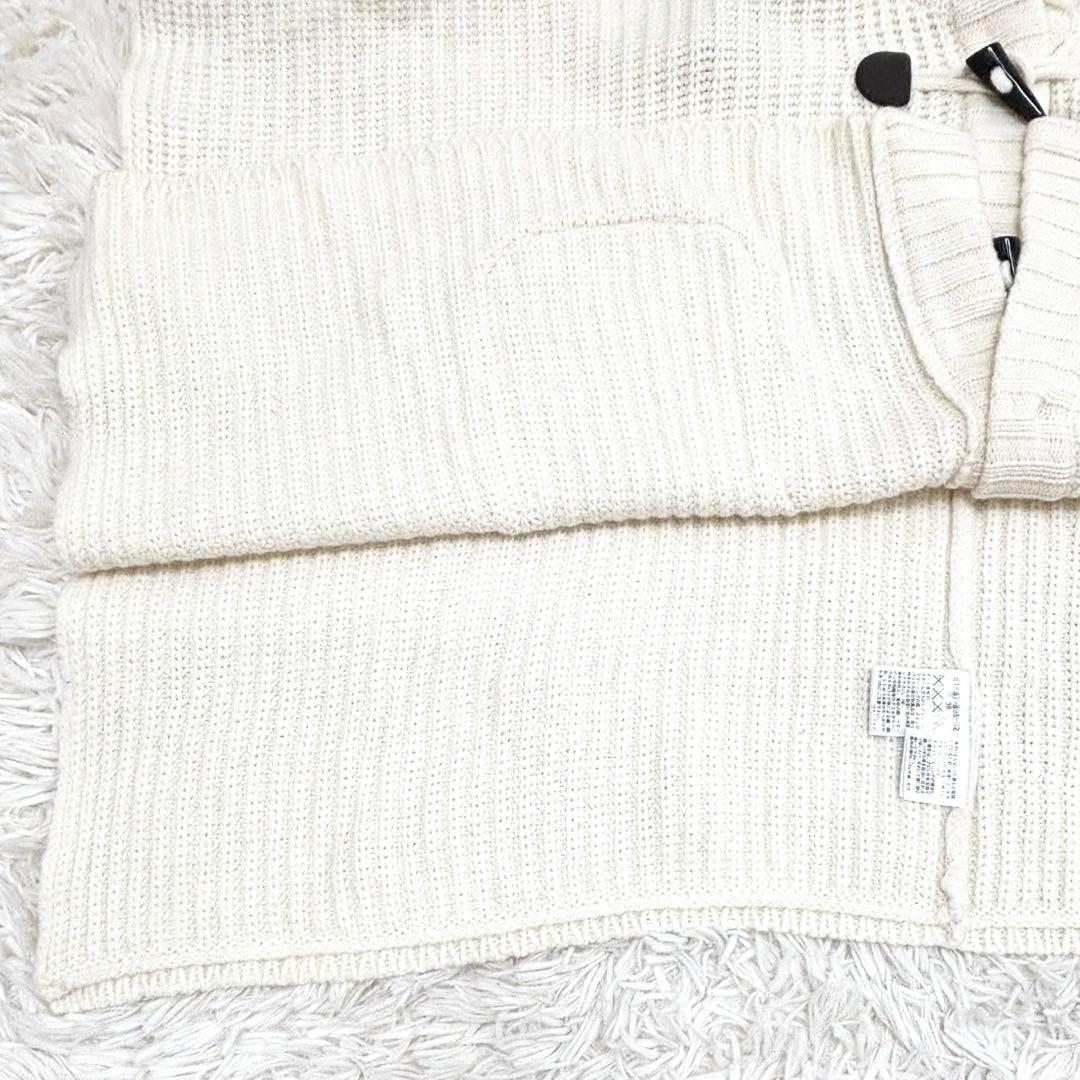 美品 バーバリー ブルーレーベル ニット ポンチョ 金ボタン 38