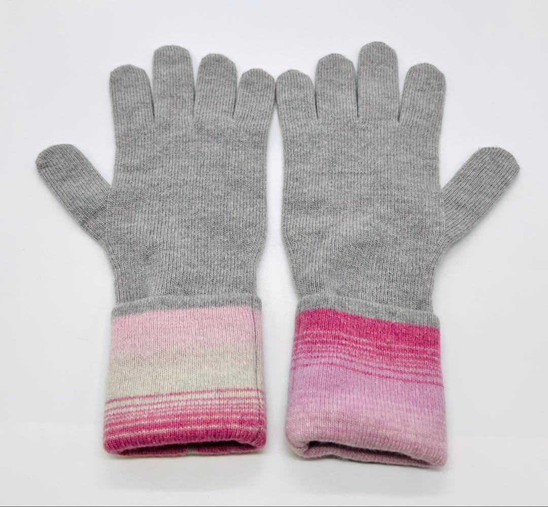 LOUIS VUITTON ルイヴィトン M73049 ウールカシミヤ ロゴ手袋