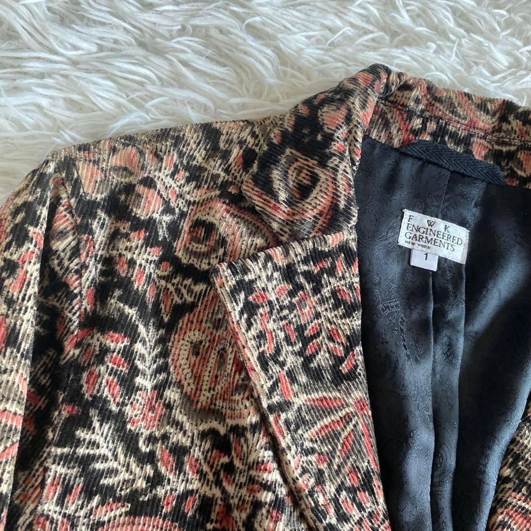 ケイちゃんエンジニアードガーメンツ ペイズリーコーデュロイ　セットアップ