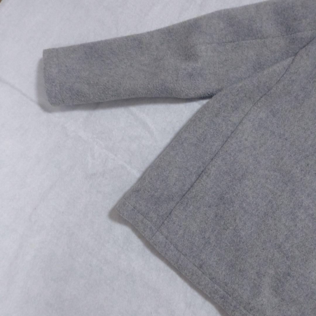 DANTON ダントン ウールモッサ ノーカラージャケット 34 グレー