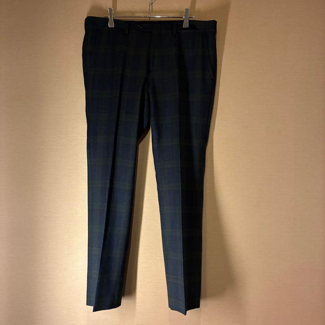 SUIT SELECT グリーン系チェック スリーピース A4 コーデ5点セット