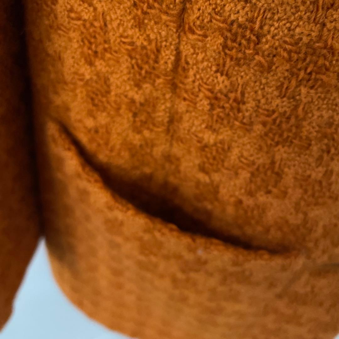 シャネル　オレンジ ツイード テーラードジャケット