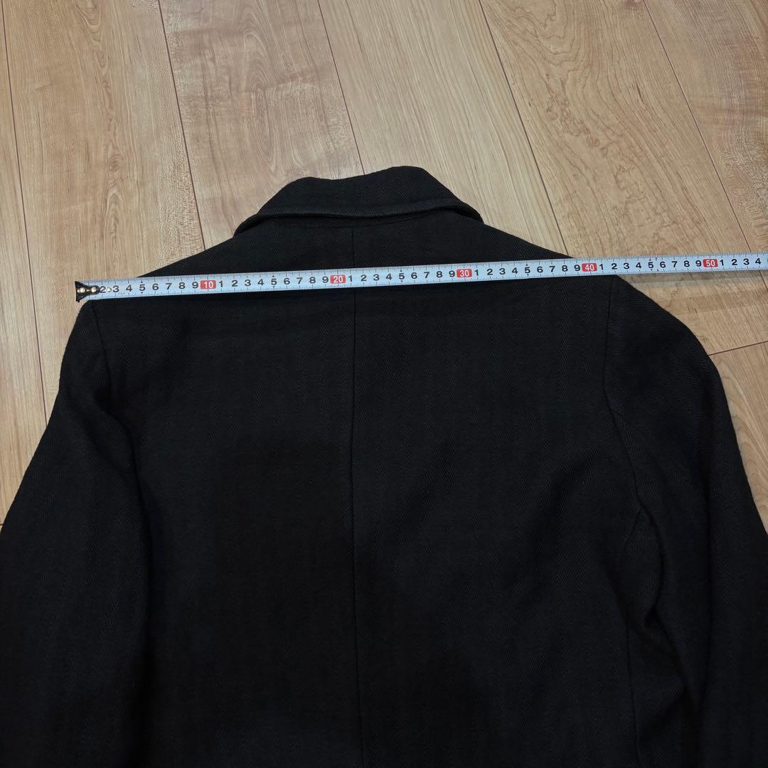 ⚫︎y's ワイズ ヨウジヤマモト ブラック ピーコート アルパカ混Pコート