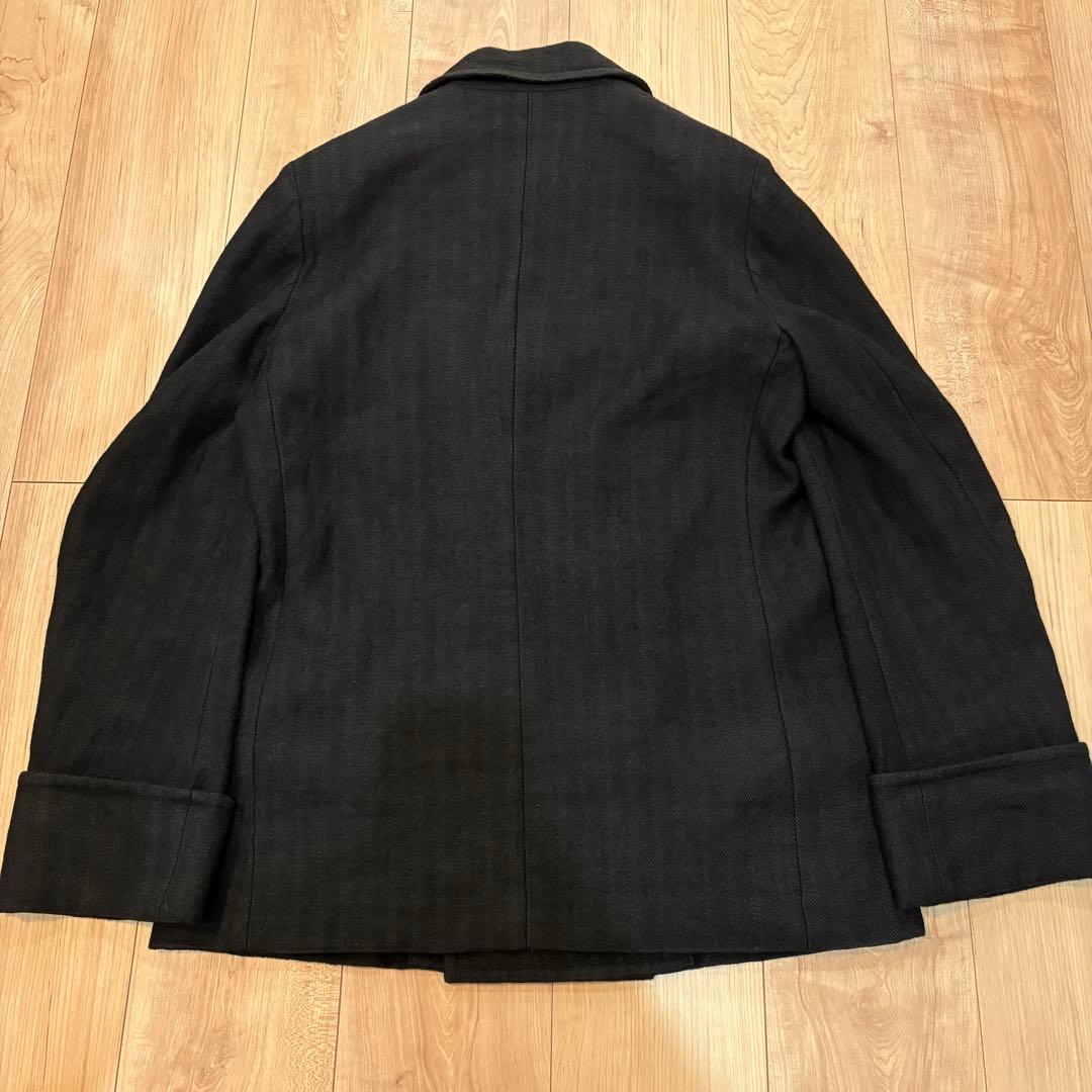 ⚫︎y's ワイズ ヨウジヤマモト ブラック ピーコート アルパカ混Pコート