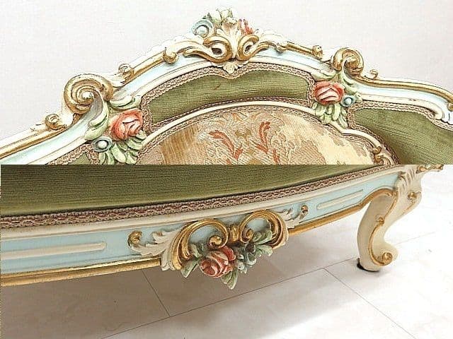 マリオ・コルチャゴ（フラテリ・オリッジ） 1人掛けソファ ロココ様式 金華山張地