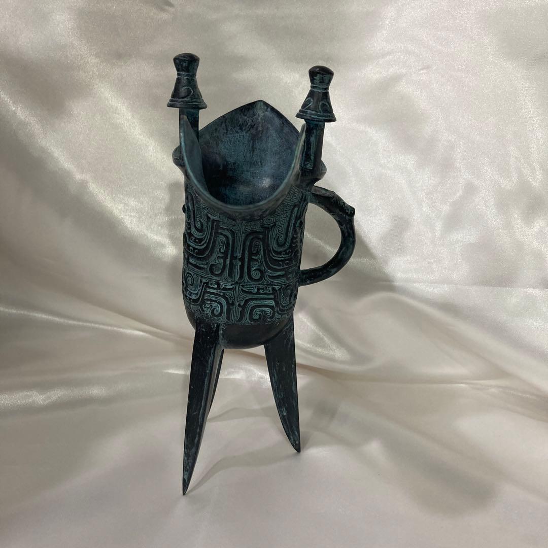 ★希少　骨董★ 香炉　お香　書道　篆刻　金文　爵杯　青銅器　青銅器　鳳紋爵