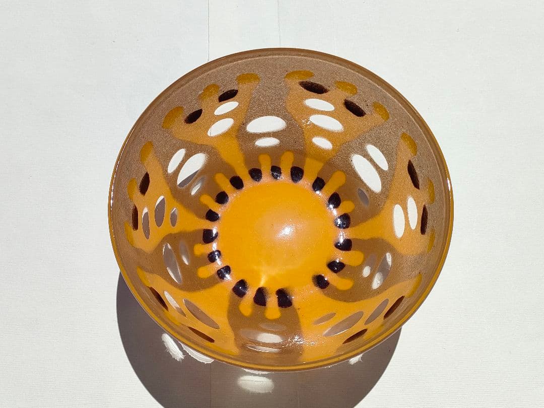 ●新品●作家物 ガラスのボール３点●尾藤硝子工房 小野真琴作●径11＆14＆15