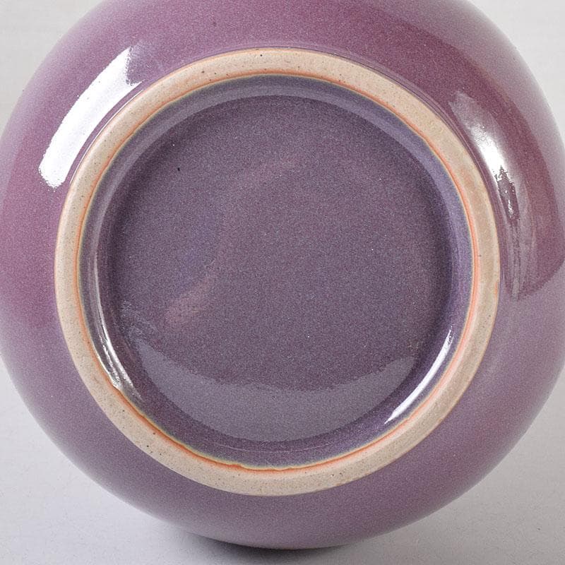 中国　宋代　鈞窯　丁香紫釉　蒜口瓶　M 7640C