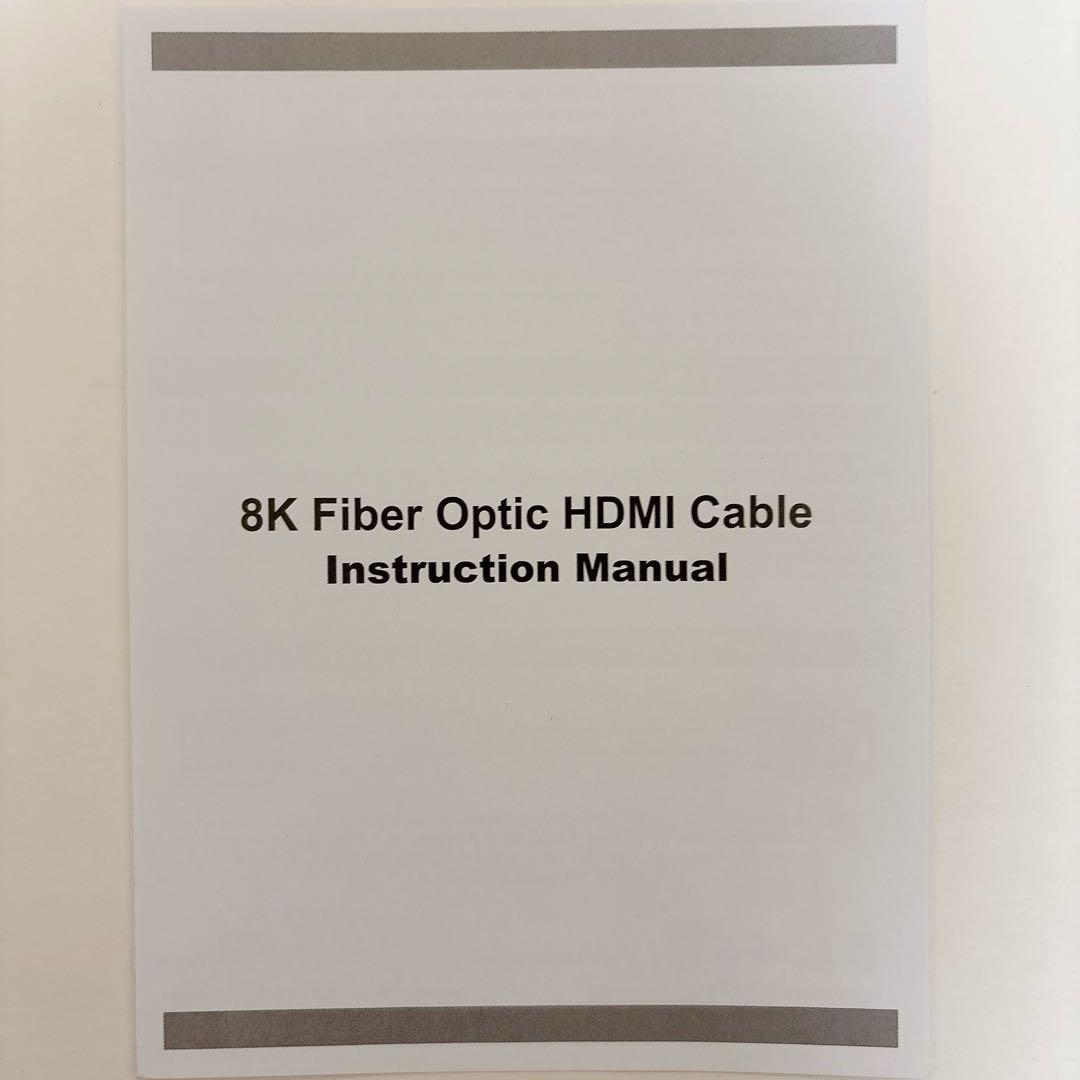 ❇️一点限り❣️8K 光ファイバーケーブルＨＤＭI ブラック20m