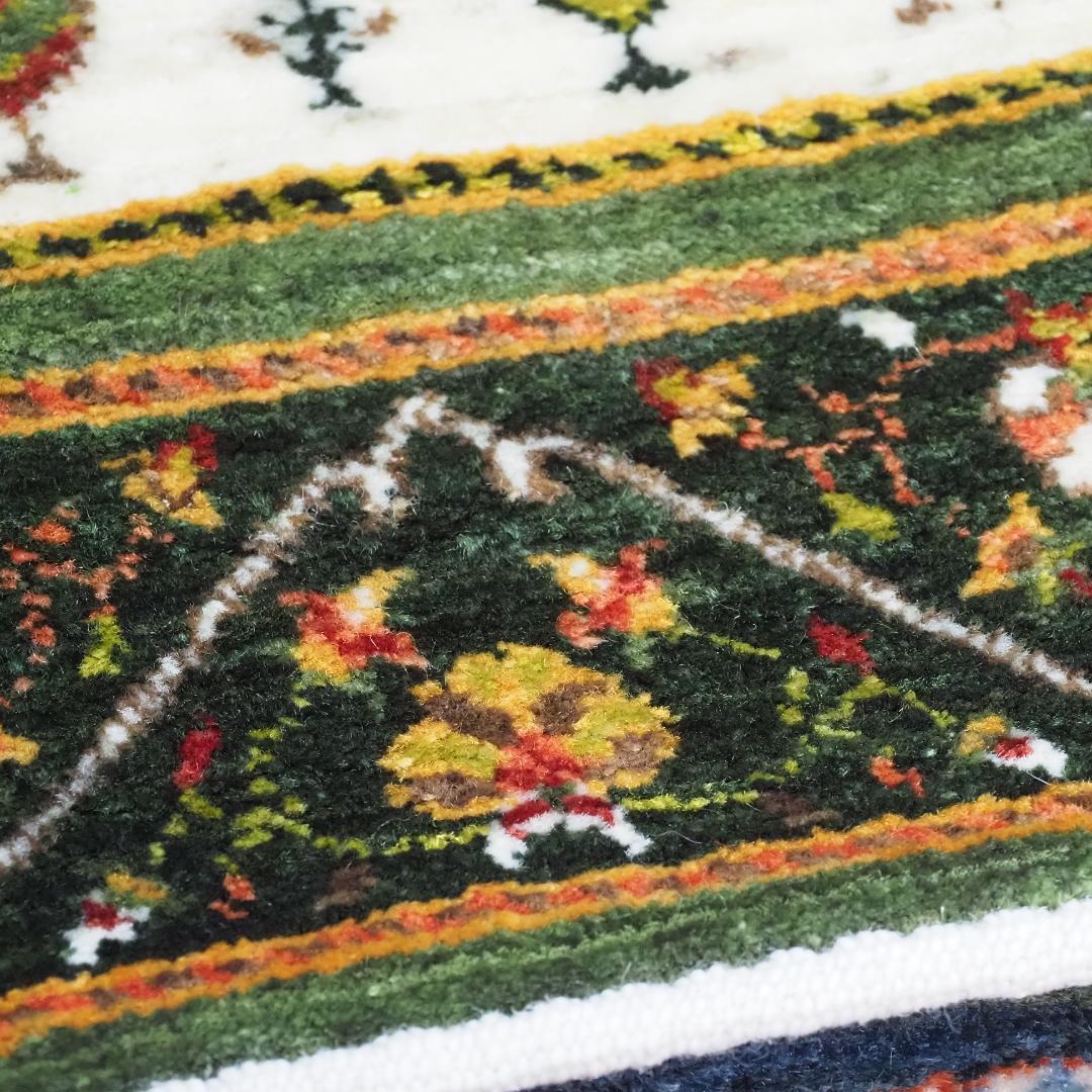 ゾランヴァリ　ギャッベ（ルリバフ）・玄関マットサイズ