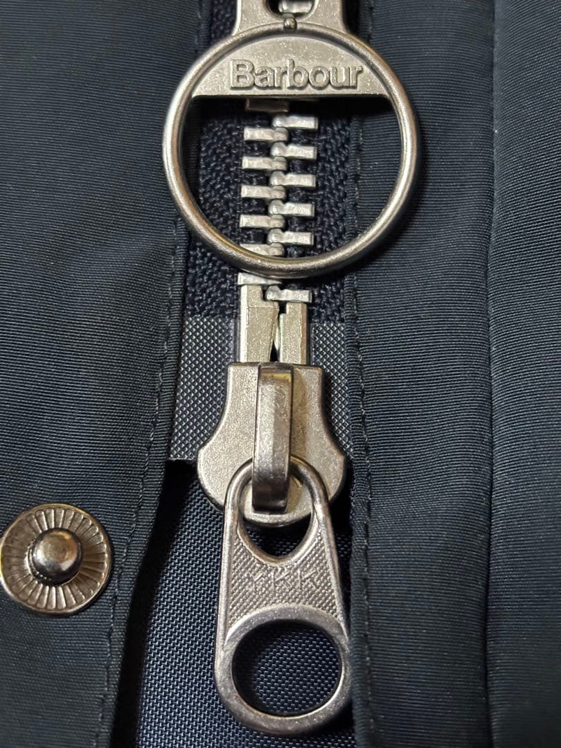 ニ*ク様 Barbour bedale SL ネイビー ノンオイル　non wa