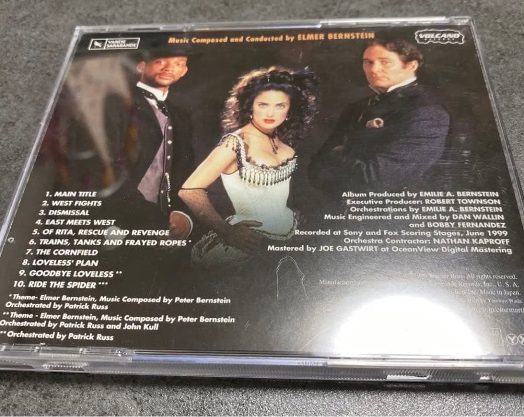 廃盤　オリジナルサウンドトラックCD 「ワイルド・ワイルド・ウエスト」スコア盤