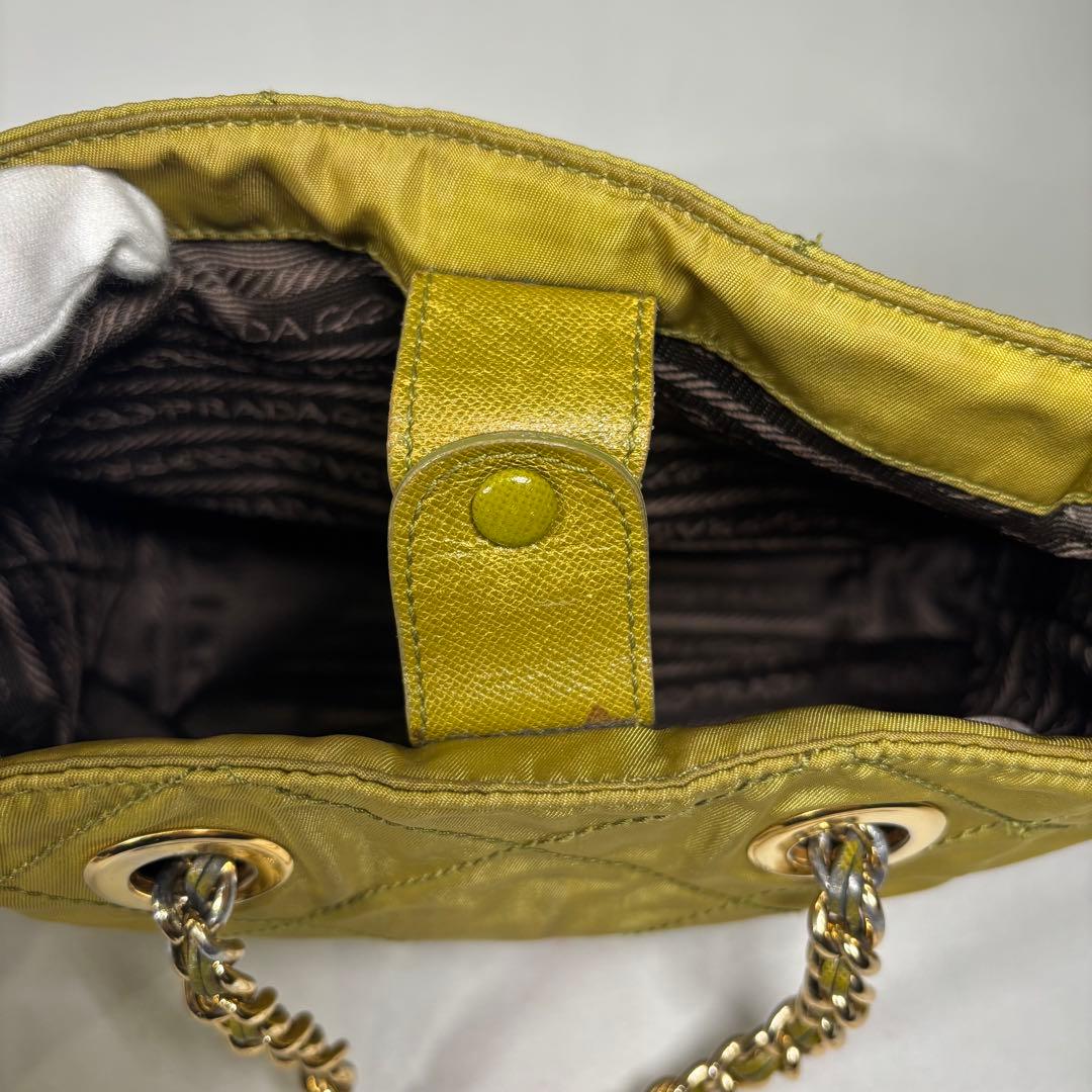 プラダ ショルダーバッグ チェーンショルダー 斜め掛け テスートナイロン