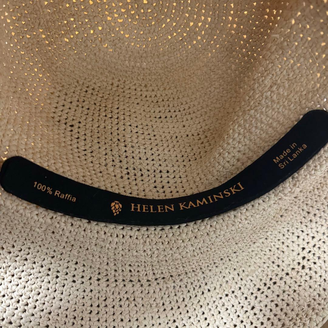 ヘレンカミンスキー　麦わら帽子　つば広め　ラフィア　ラフィアハット　帽子