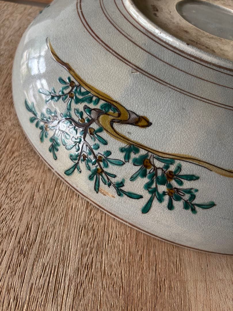 35㎝　貴婦人図　色絵大皿　飾り絵皿　時代物　当時物　有田焼　九谷焼　中国美術