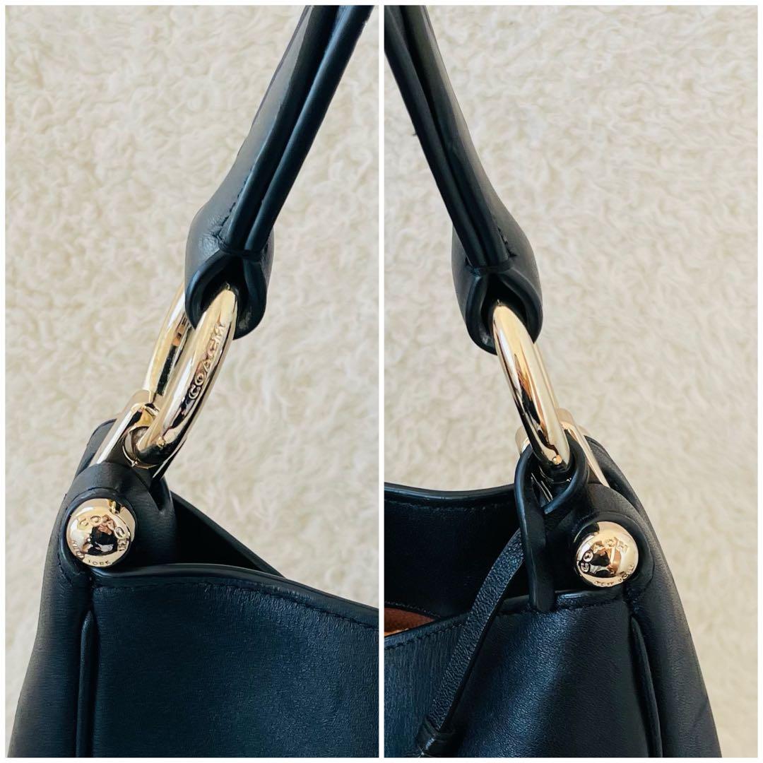 coach ショルダーバッグ ハンドバッグ 2way 斜めがけ 黒