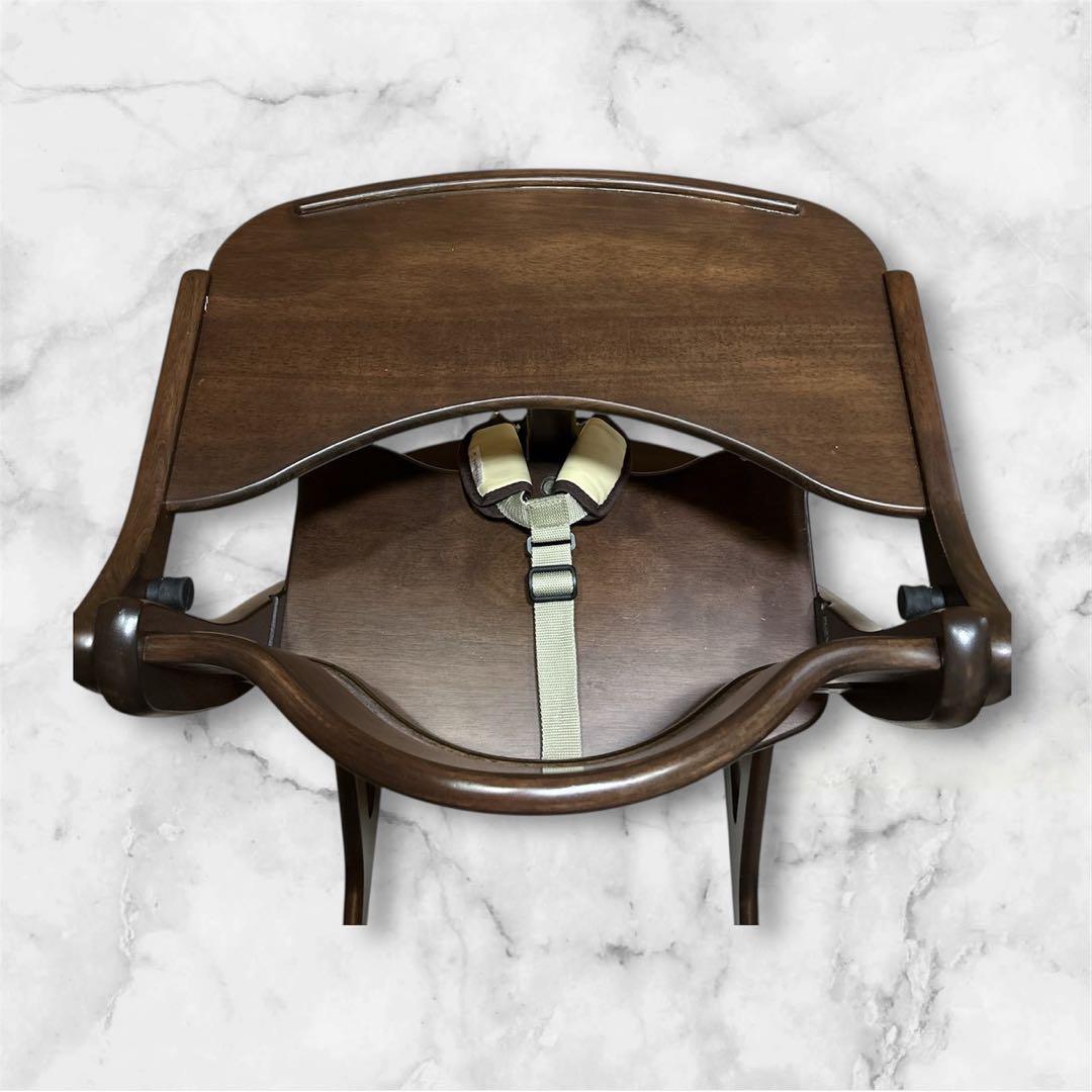 大和屋 ベビーチェア すくすくプラス 木製 ベルト付き yamatoya