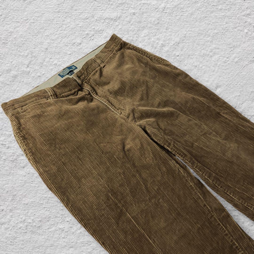 ラルフローレンコーデュロイパンツ90s古着vintageブラウンW38L30
