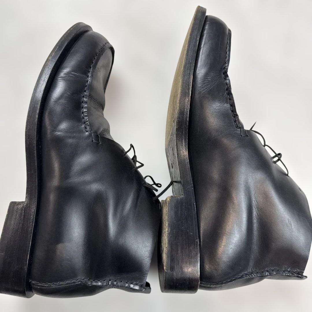グッチGUCCI レザーブーツ　ブラック　イタリア製　サイズ44