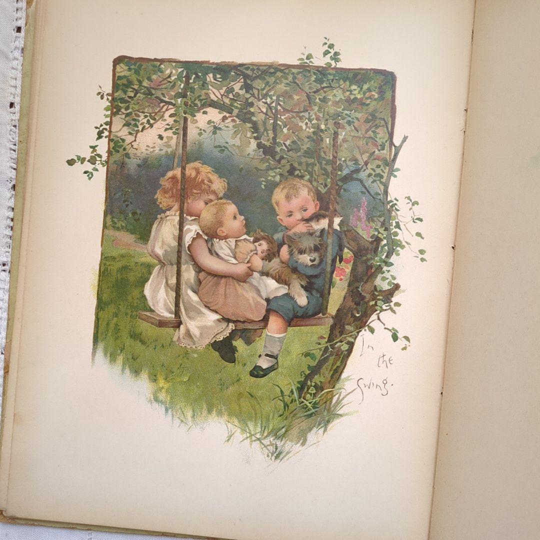 超稀少1885 ハリエットベネット 絵本ヴィクトリアン 洋書児童書 アンティーク