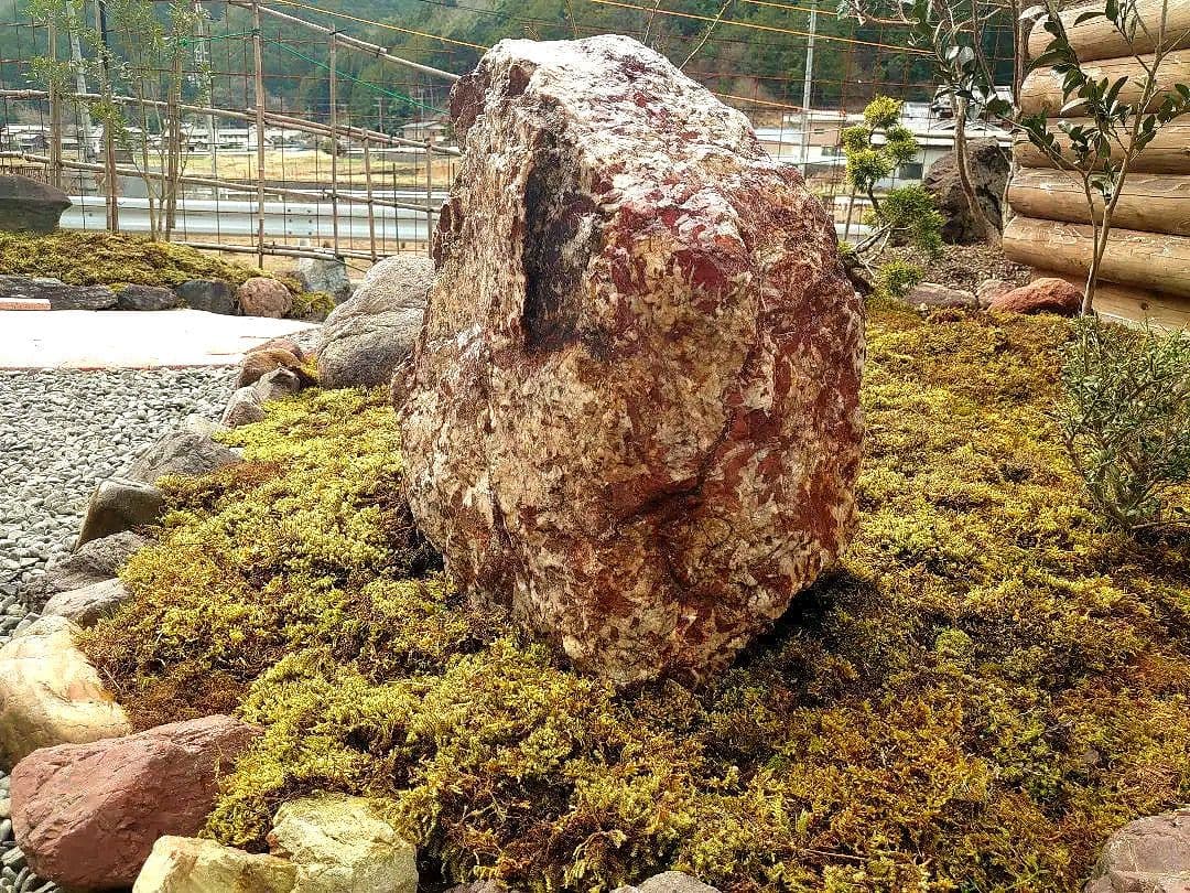 京都産 赤石 150～200kg 庭石 天然石 観賞石 大江山