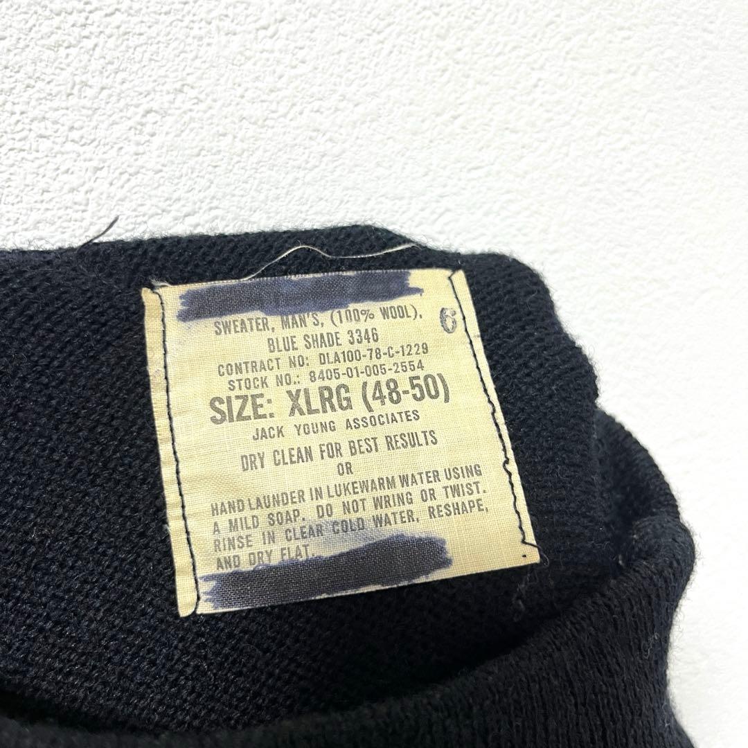 70's《USNAVY》Vintage Gob Sweater XL 希少サイズ