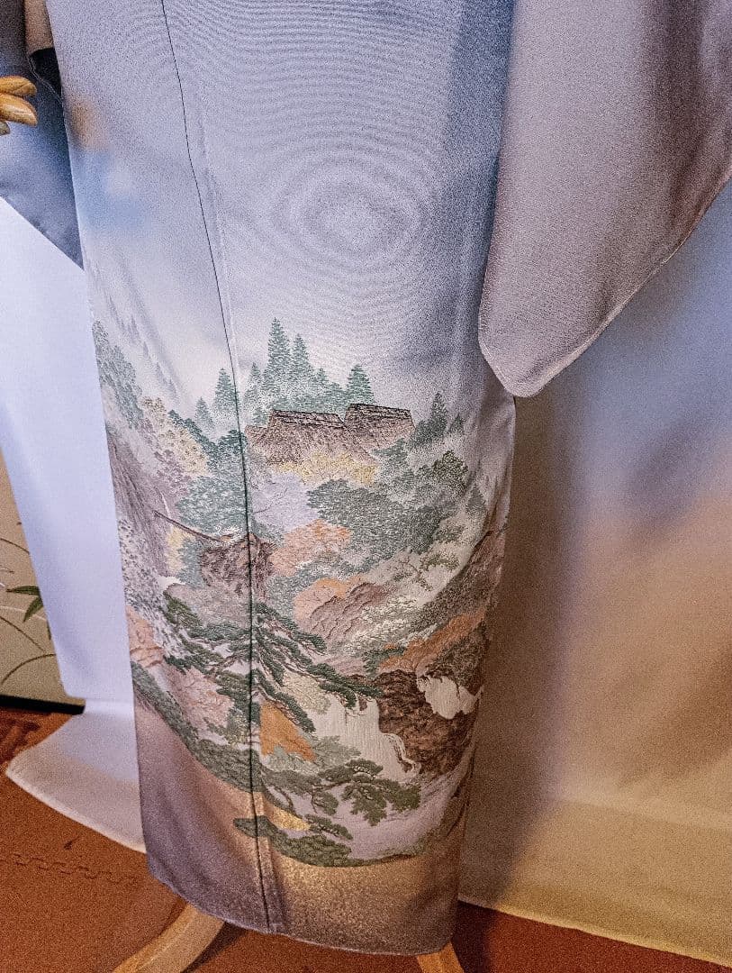 グレー/金彩景色♥色留袖*訪問着