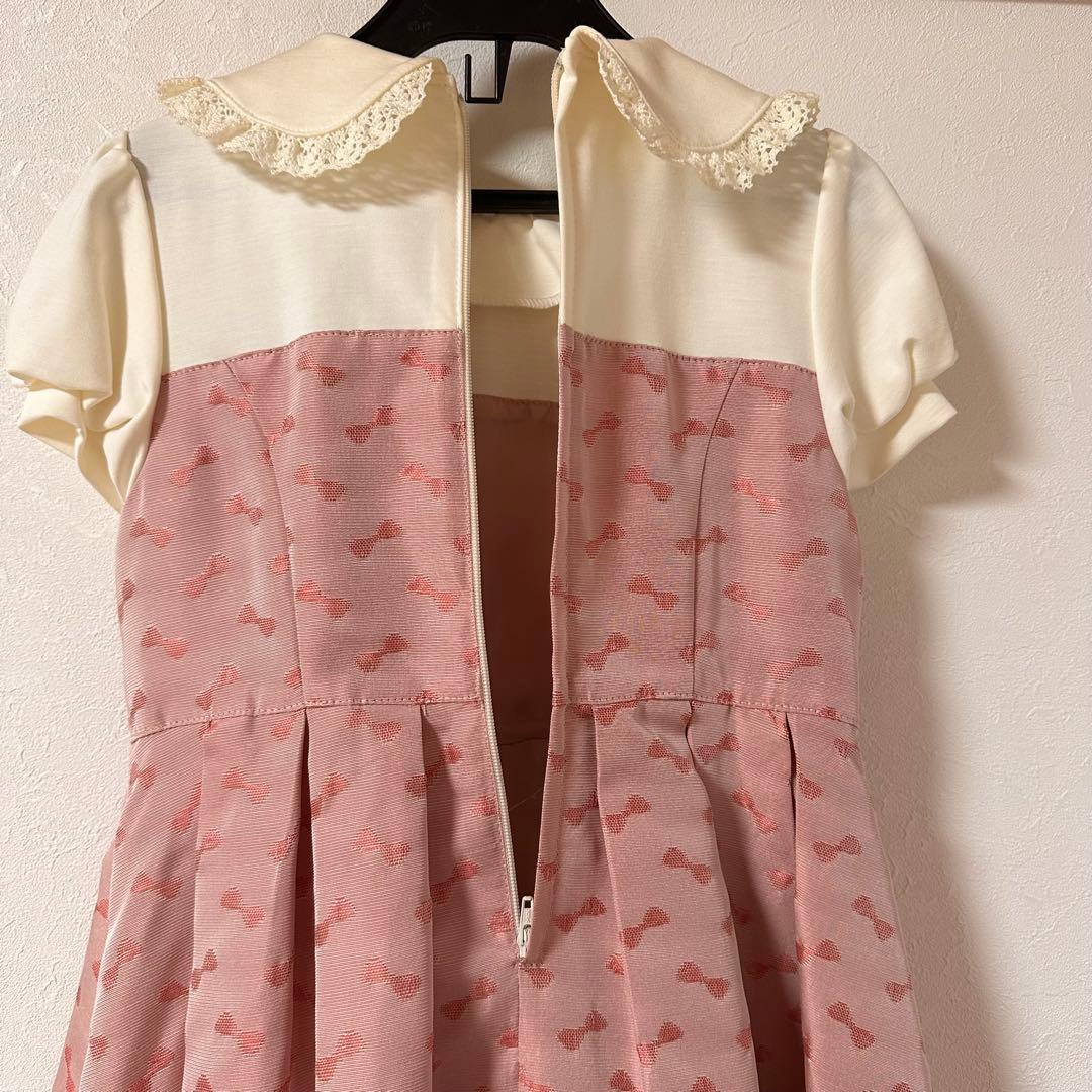 シャーリーテンプル♥︎リボン襟付きワンピースとジャケットセット　120cm