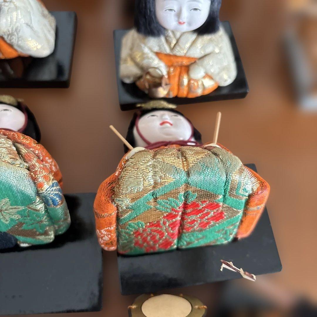 昭和レトロ 木目込雛人形 1960年代 保管用箱あり