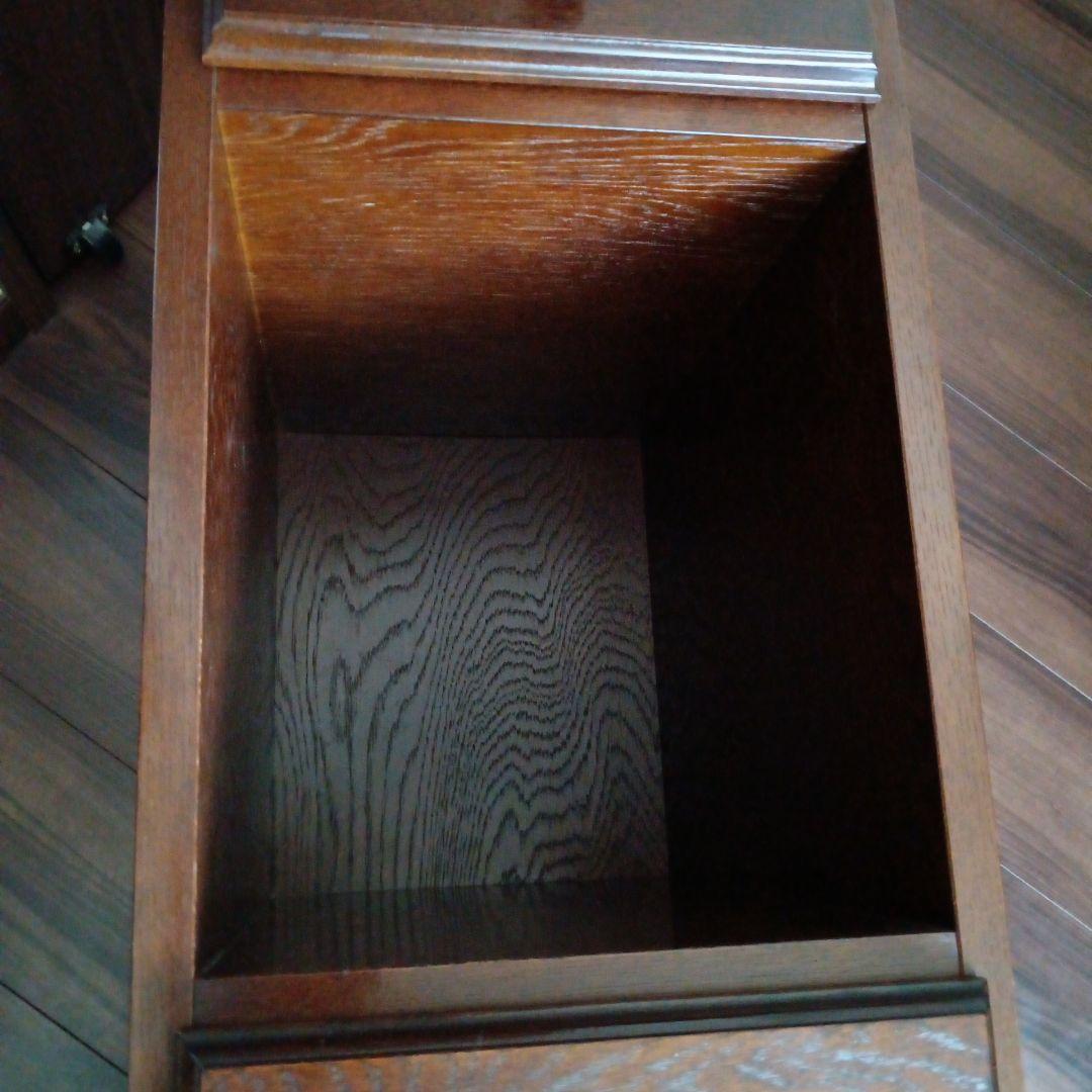 昭和レトロ家具 越後民芸 木製電話台・サイドチェスト高さ約86cm