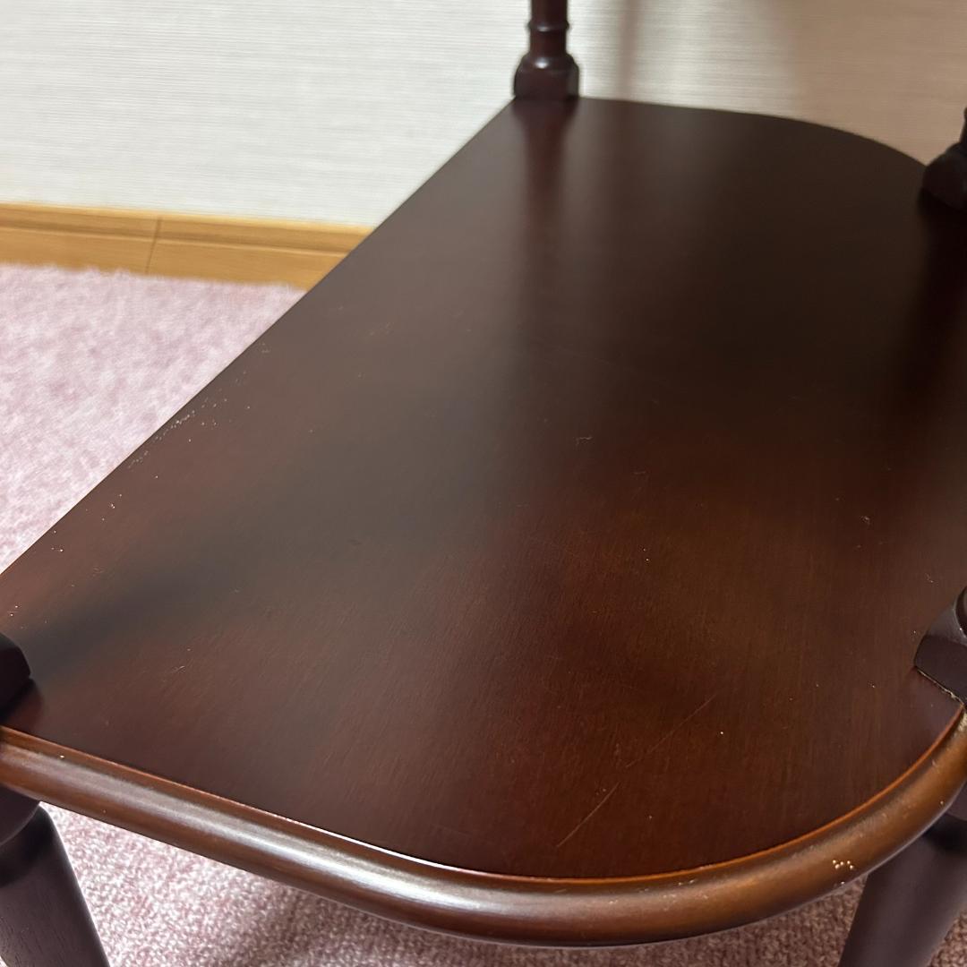 LA CASE　ラカーサ　木製　オーバル型　コンソールテーブル　引き出し付き