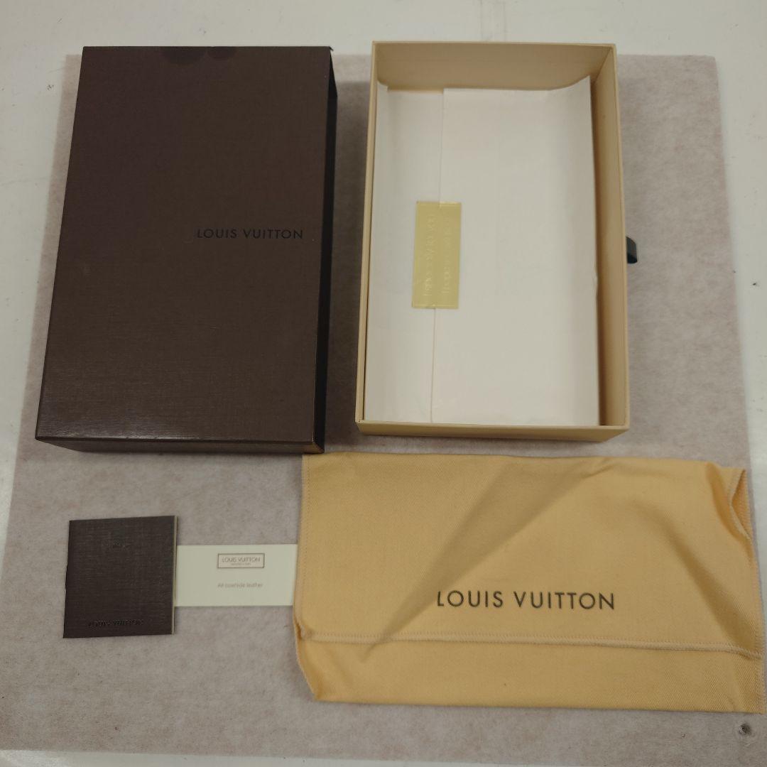 【訳あり格安】ルイ・ヴィトン　エンボス加工レザー ベージュ長財布