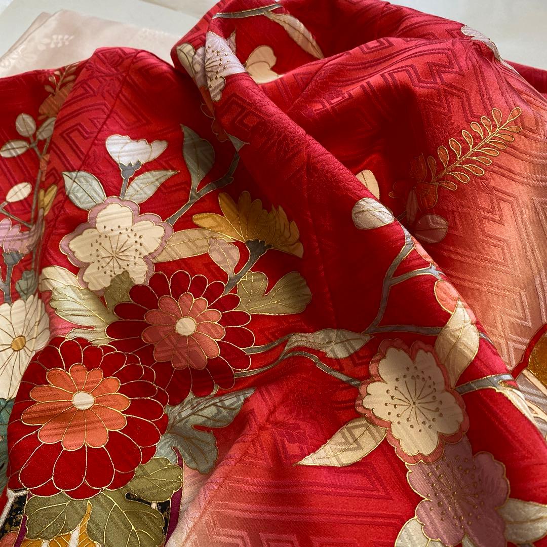 七五三　お祝い着　正絹　被布、長襦袢付き　セット