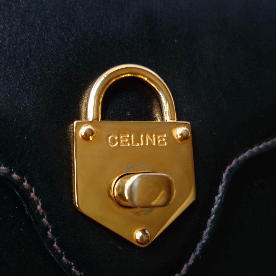 CELINE セリーヌ カデナ ターンロック ショルダーバッグ オールドセリーヌ
