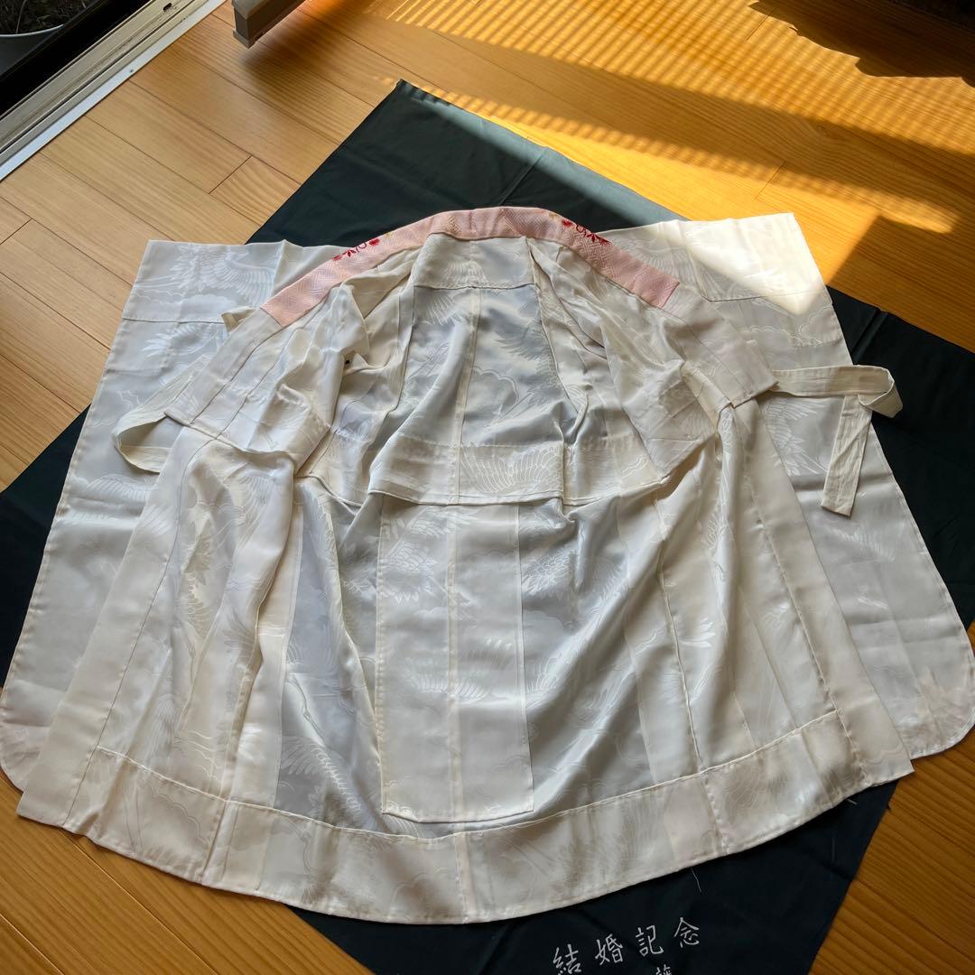 七五三 七歳着物　アンティーク　刺繍艶やか10点セット　オレンジ